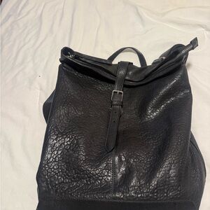 Made in Italy 🇮🇹 Black Leather Women’s  Backpack